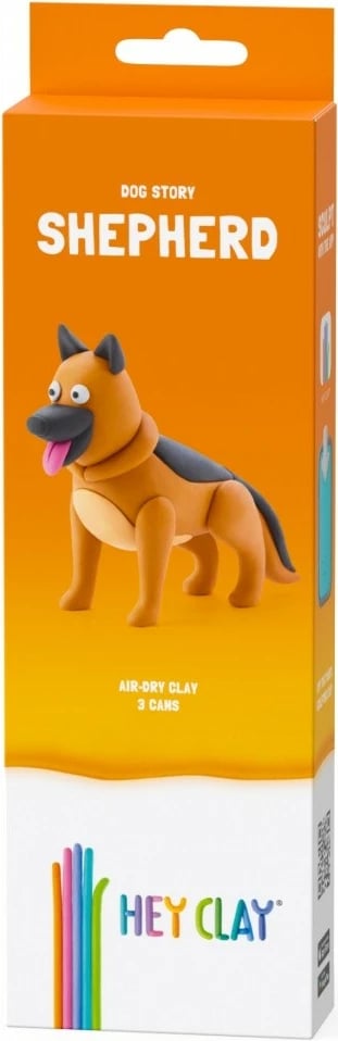 Set modelimi Hey Clay, Tm Toys, German Shepherd, 5 ngjyra