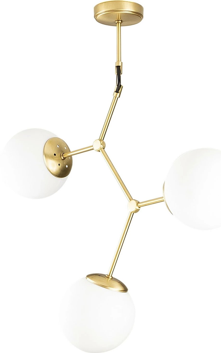 Llambë tavani moderne Opviq, Damar - 6317, ngjyrë e verdhë dhe e bardhë