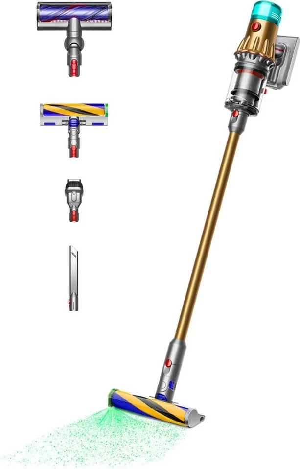Fshesë me bateri Dyson V12 Detect Slim Absolute, LCD, HEPA, pa qese, Ari