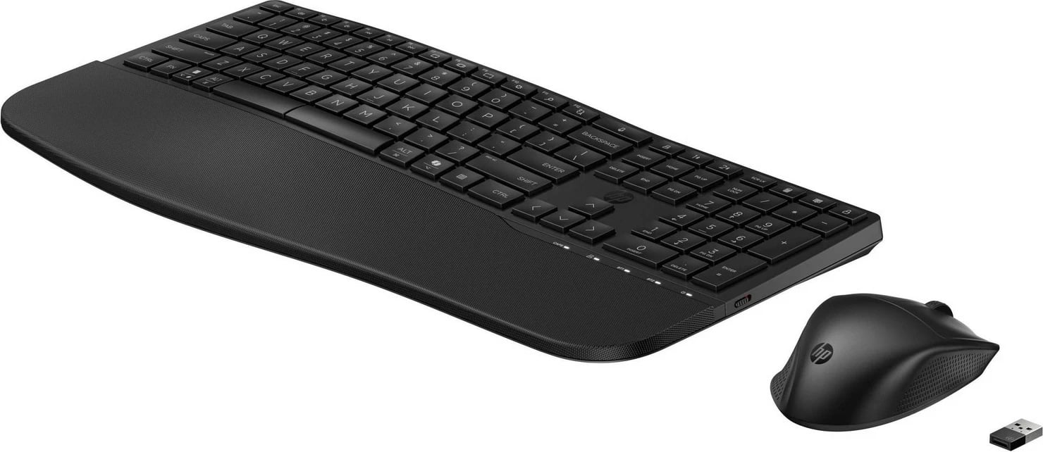 Tastierë me maus HP 680 Comfort Dual-Mode, wireless, Bluetooth, e zezë