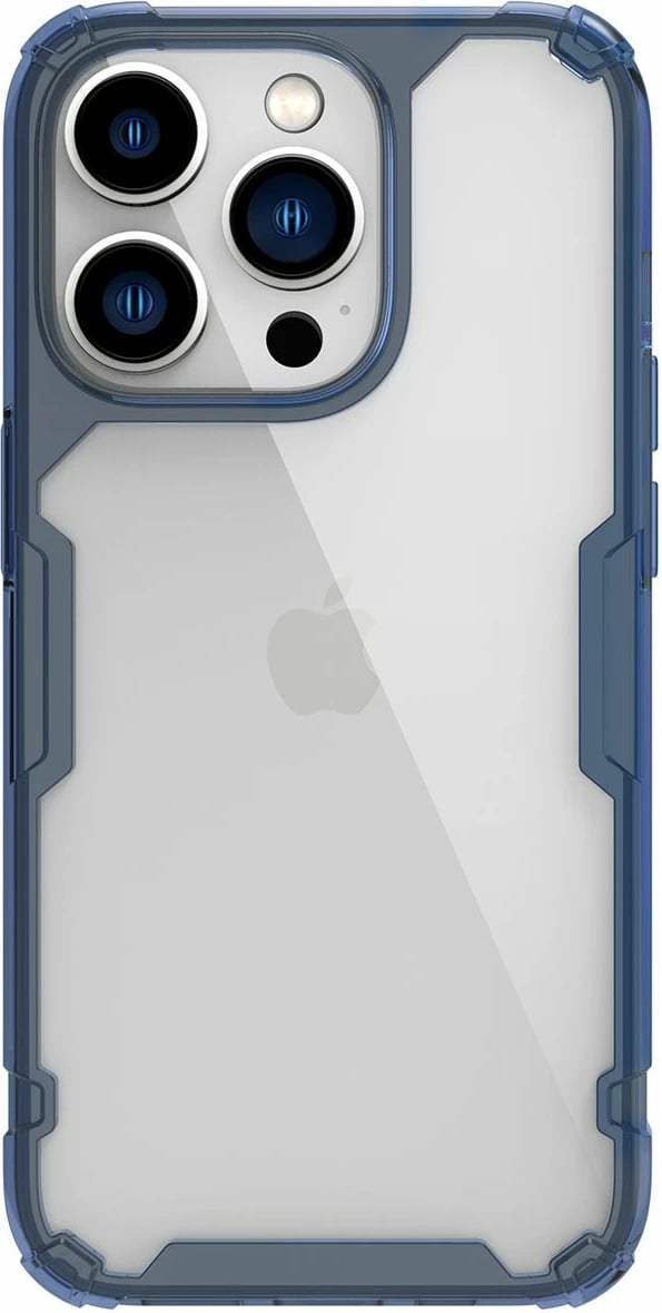Mbështjellës Nillkin Nature Pro për iPhone 14 Pro Max, i blinduar, Blu/Transparent
