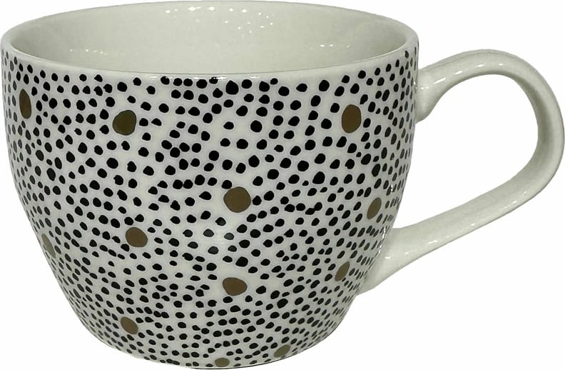 Filxhan Serax, New Bone China, bardhë, me pika të zeza e të arta, 11x11x8cm Filxhan Serax, New Bone China, bardhë, me pika të zeza e të arta, 11x11x8cm