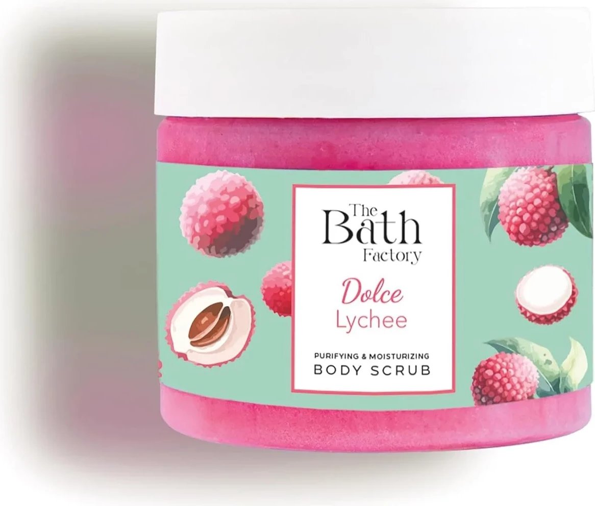 Skrab për Trup The Bath Factory Dolce Lychee, 300g