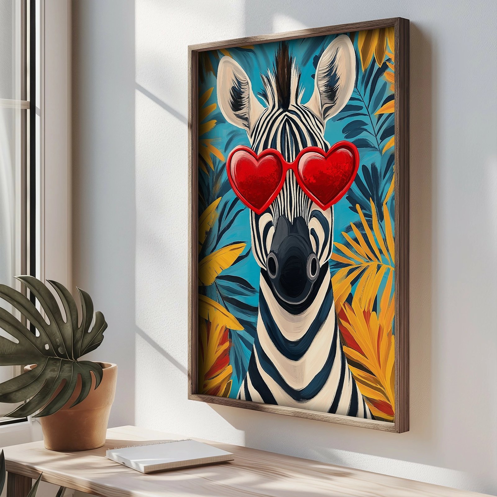 Pikturë dekorative me kornizë MDF, Wallity, TUN023-XL, shumëngjyrëshe, 50x70x3.5cm