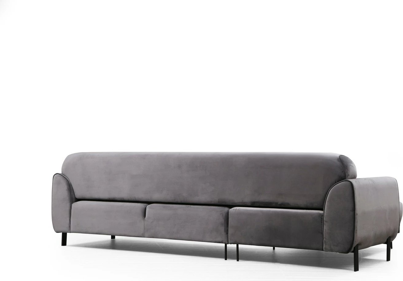 Kënd divan-krevat Atelier del Sofa, këndi majtas, anthracite