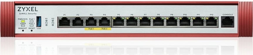 Firewall Zyxel USG FLEX500 H Series USGFLEX500H-EU0101F, i kuq/bardhë