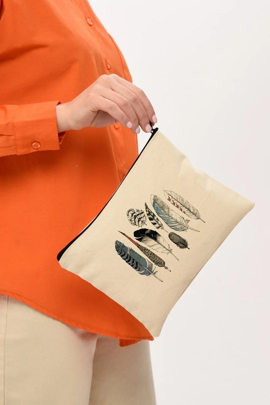 Çantë grimi Zoozie Bags, krem, 25x18cm, 0720