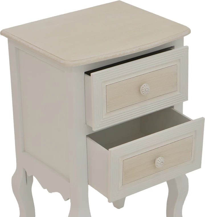 Komodinë me sirtarë Joliene, ngjyrë natyrale-antike, MDF, 40x34.5x64.5cm