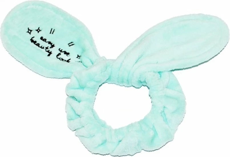 Bandë për flokë kozmetike Dr. Mola Bunny Ears me veshë lepuri për femra, mentë, 1 copë