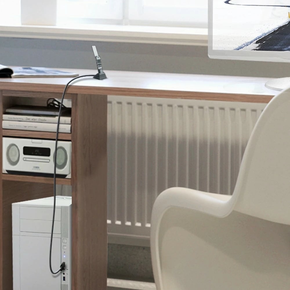 Kartë rrjeti WiFi USB TP-LINK Archer TX20UH AX1800, dy antena, USB 3.0, e zezë