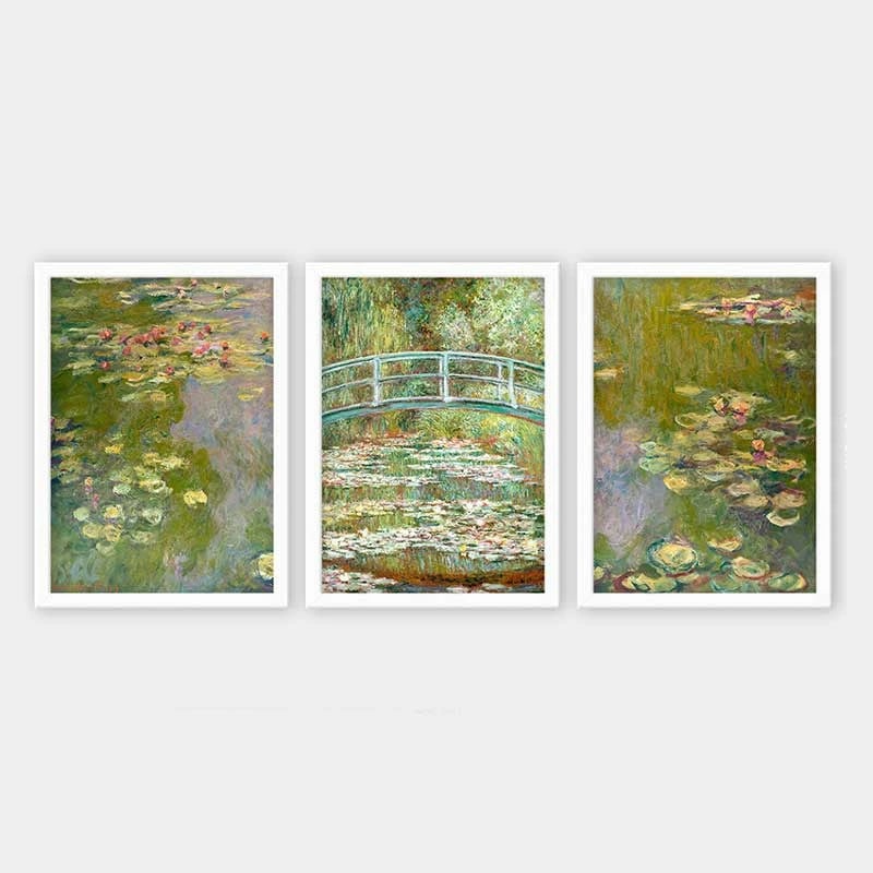 Pikturë dekorative me kornizë (3 copë), Wallity, 3BC_UN2680947_3545