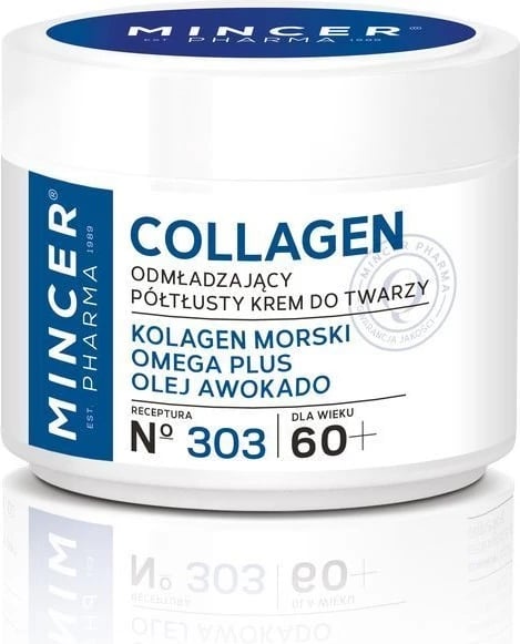 Krem fytyre për femra Mincer Pharma Collagen 60+ No.303, 50ml