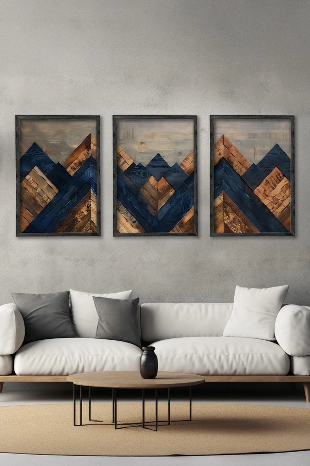 Pikturë dekorative me kornizë (3 copë), Wallity, Ersy3Syhcrv58