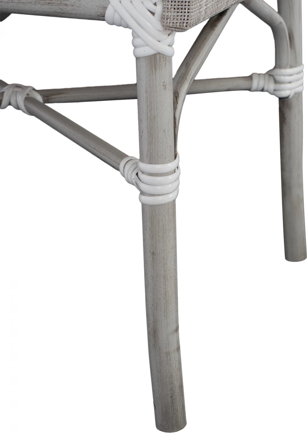 Karrige alumini pamje bambu, gri patinë, me tekstilene, FH5108, 57x57x83 cm