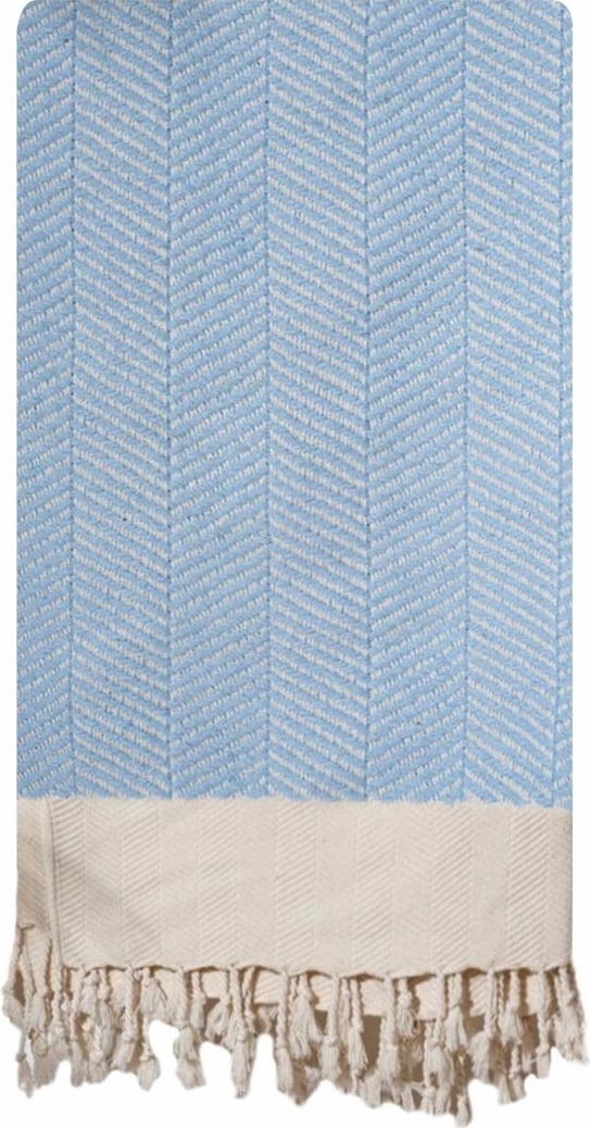 Peshqir plazhi Fouta, ngjyrë kaltër e çelët, Mijölnir, Baliksirti