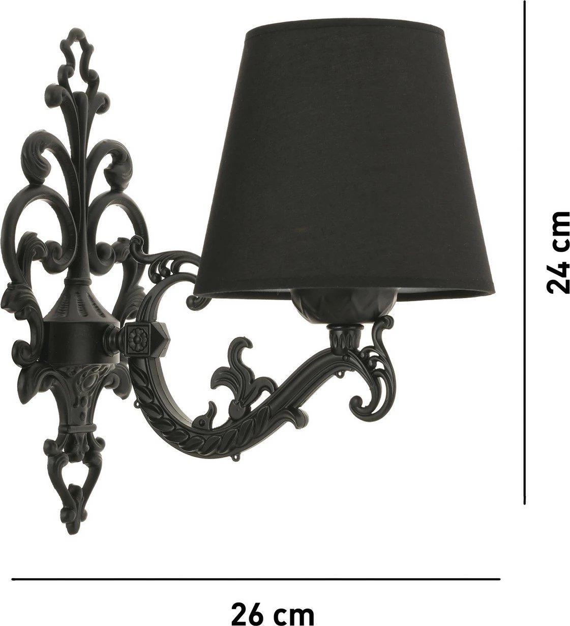 Llambë muri Opviq Claire, e zezë