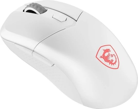 Maus MSI Versa 300 Wireless, 8000 DPI, 2.4 GHz/Bluetooth/USB, 6 butona, 60 g, RGB, e bardhë