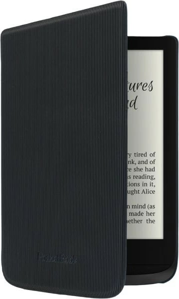 Mbështjellës Pocketbook Shell Cover, folio, 6 inç, lëkurë PU, zi