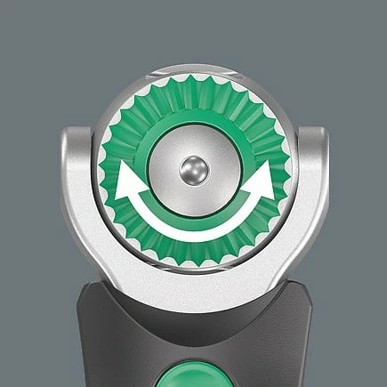 Set veglash Wera 05004281001, 18 copë, çelës ratchet Zyklop, magazinë bitash, çelësa 1/4" dhe 3/8", e zezë/jeshile