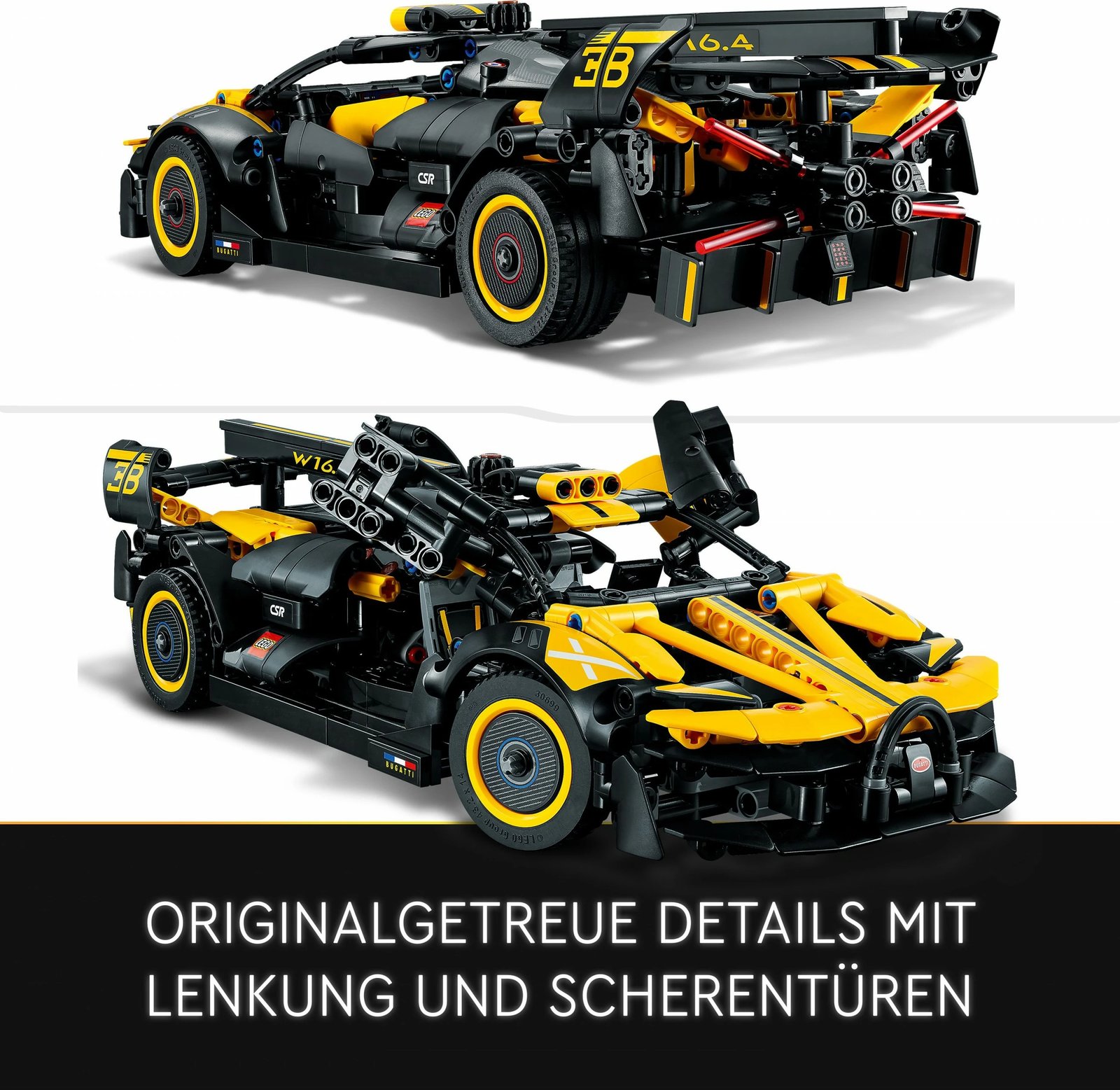 Set ndërtimi LEGO Technic Bugatti Bolide, 905 pjesë, plastikë, shumëngjyrësh Set ndërtimi LEGO Technic Bugatti Bolide, 905 pjesë, plastikë, shumëngjyrësh