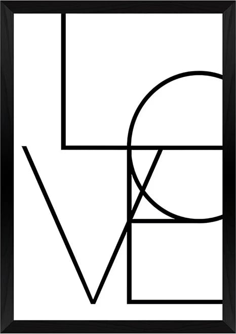 Pikturë muri në kornizë Amora, print digjital, 33x1.5x48cm