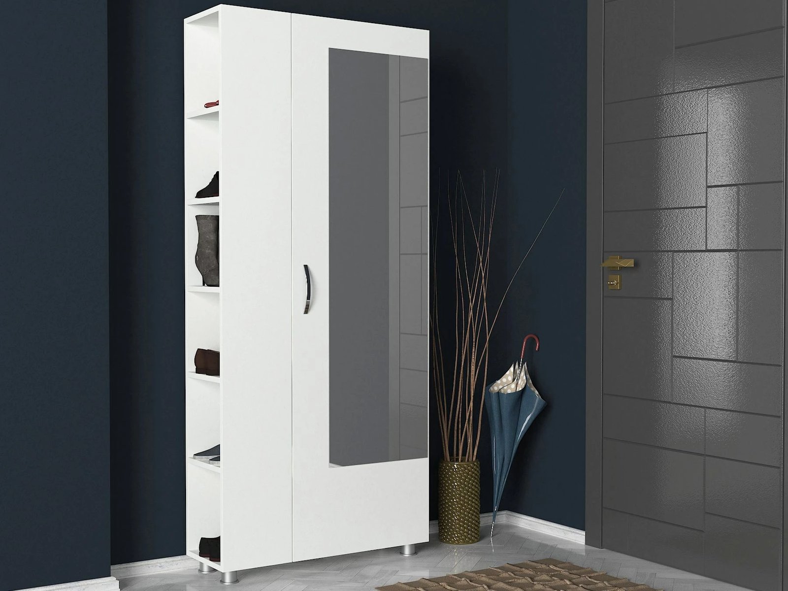 Stend për korridor Meyra, e bardhë