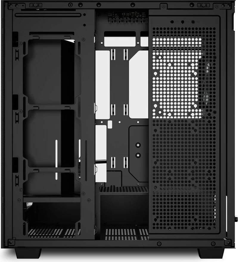 Kasë Sharkoon Rebel C50 RGB, Full Tower, e zezë, xham i temperuar, RGB