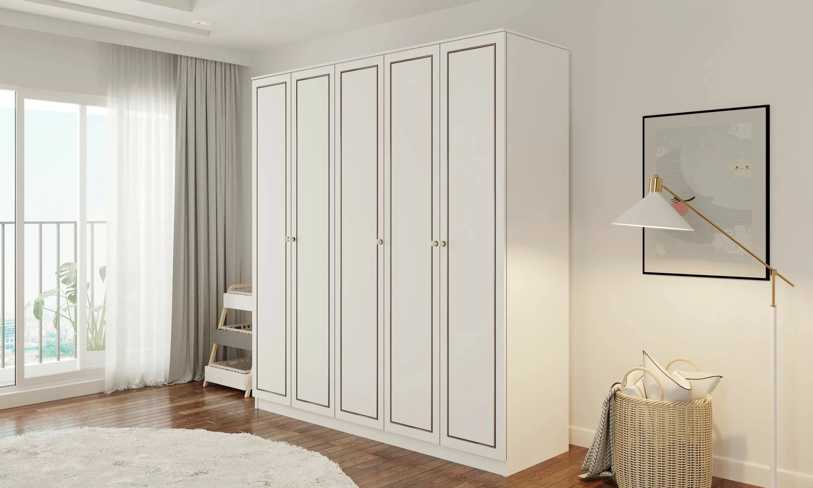 Dollap Skye Decor, ngjyrë e bardhë mat, Rb-094-02