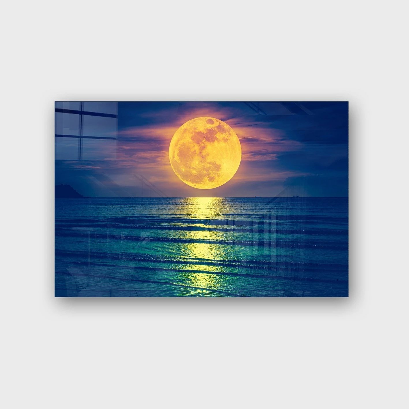 Pikturë dekorative prej xhami të temperuar, shumëngjyrëshe, CAM1044034966 - 50x70cm