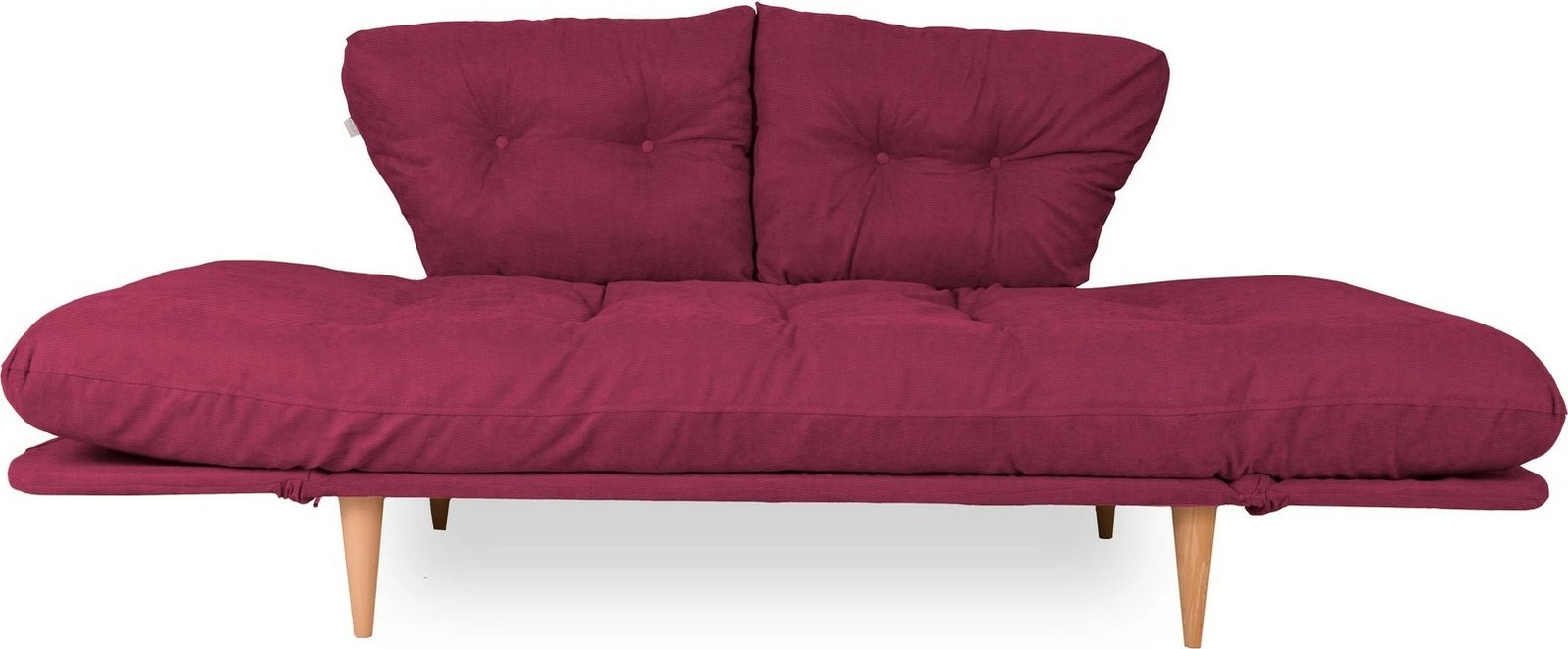 Divan-krevat treshe, ngjyrë e kuqe e errët, Nina Daybed, Atelier del Sofa, GR105