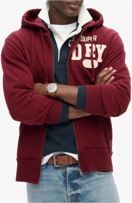 Duks për meshkuj Superdry, bordeaux