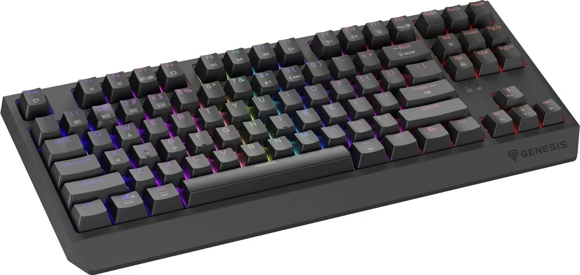 Tastierë mekanike GENESIS Thor 230 TKL, RGB, Wireless & USB Type-C, Gri Tastierë mekanike GENESIS Thor 230 TKL, RGB, Wireless & USB Type-C, Gri