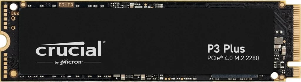 SSD Crucial P3 Plus, 4 TB, M.2, 4800 MB/s