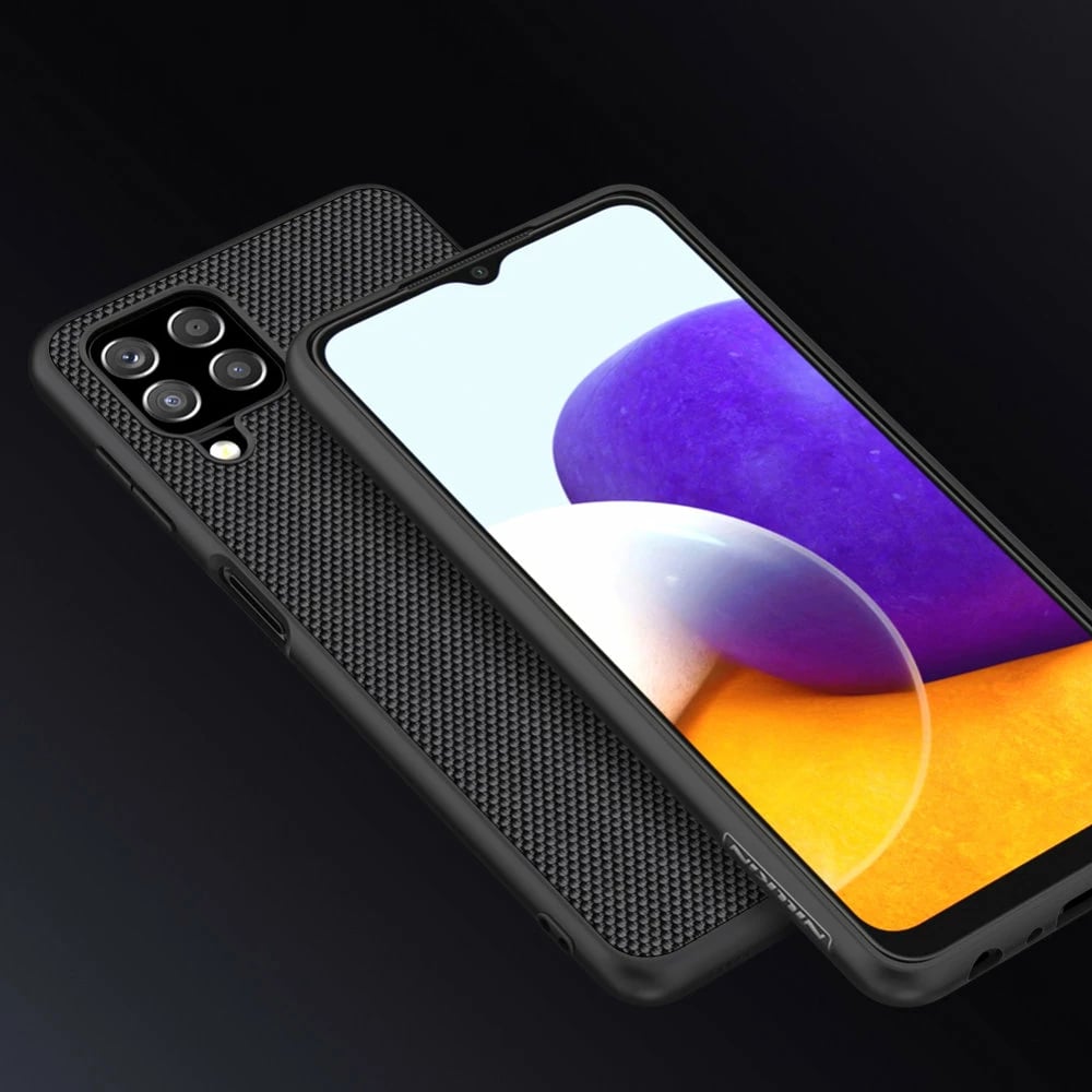 Mbështjellës Nillkin Textured Case për Samsung Galaxy A22 4G, i zi