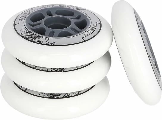 Rrota për rollera Nils Extreme, të bardha