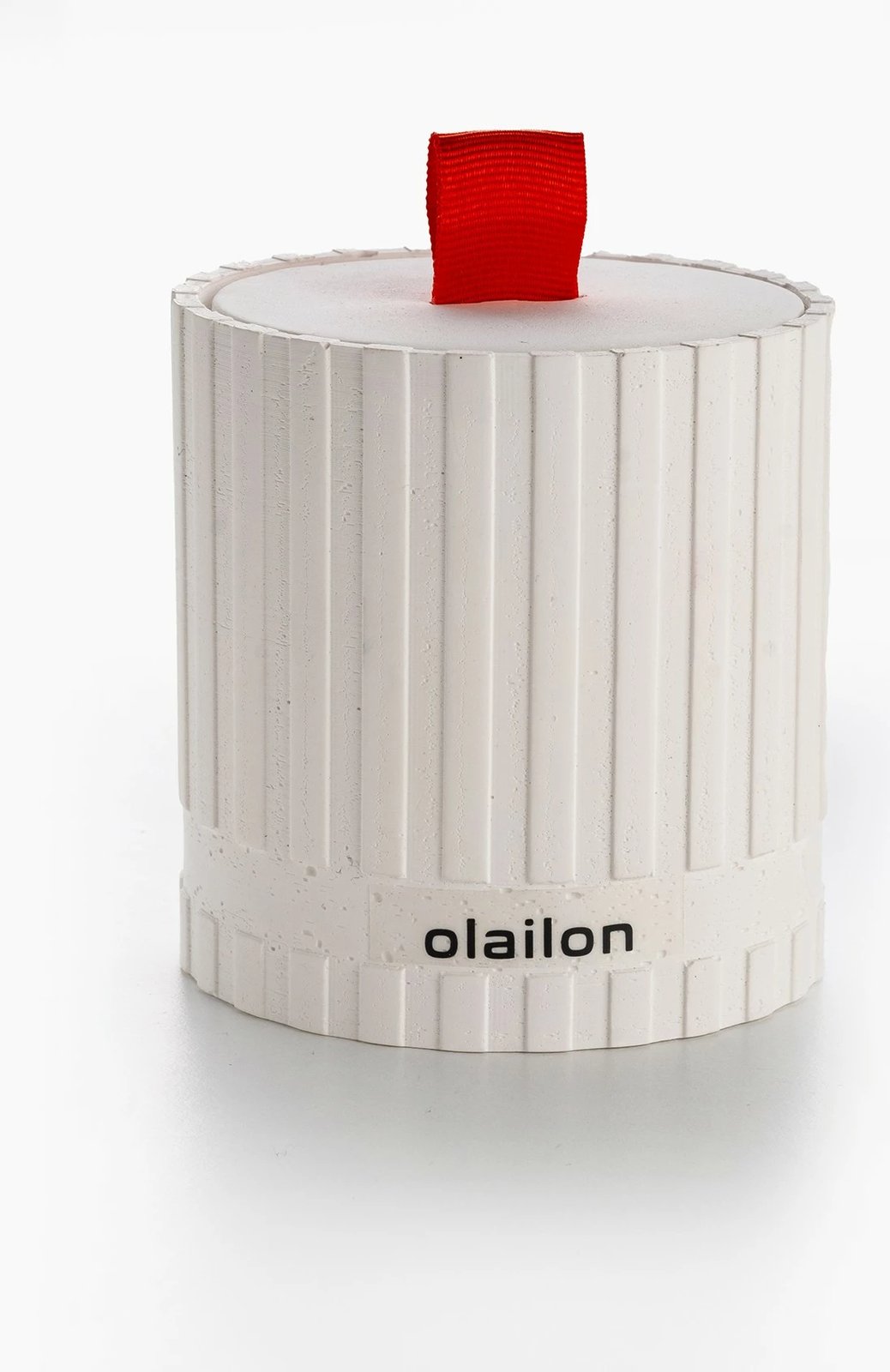 Qiri dekorativ Aberto Design, Sutun, i bardhë, i kuq