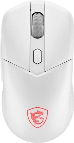 Maus MSI Versa 300 Wireless, 8000 DPI, 2.4 GHz/Bluetooth/USB, 6 butona, 60 g, RGB, e bardhë