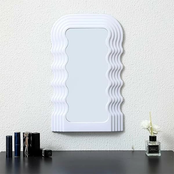 Pasqyrë dekorative NEXT valë H26x16cm e bardhë