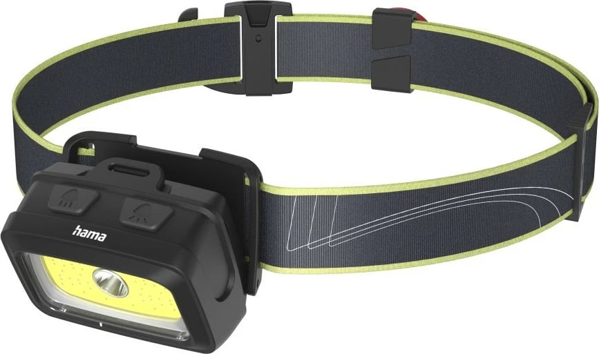 Dritë koke, Hama HL240, 240 lm, 7 moda ndriçimi, IP44, rreze 60 m, e zezë