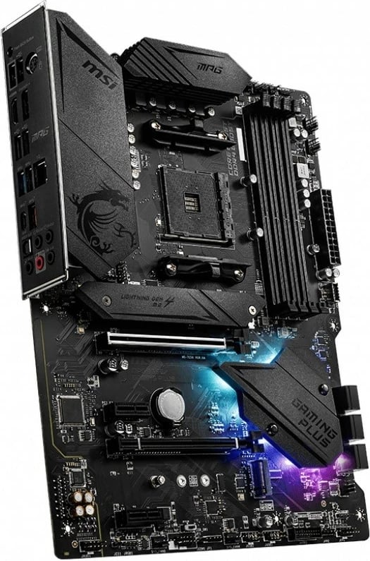 Pllakë amë MSI MPG B550 GAMING PLUS, Socket AM4, ATX, e zezë