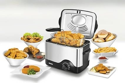 Fritezë Unold 58615, 0.5 kg, 1.5 L, 190 °C, e zezë, çelik inox