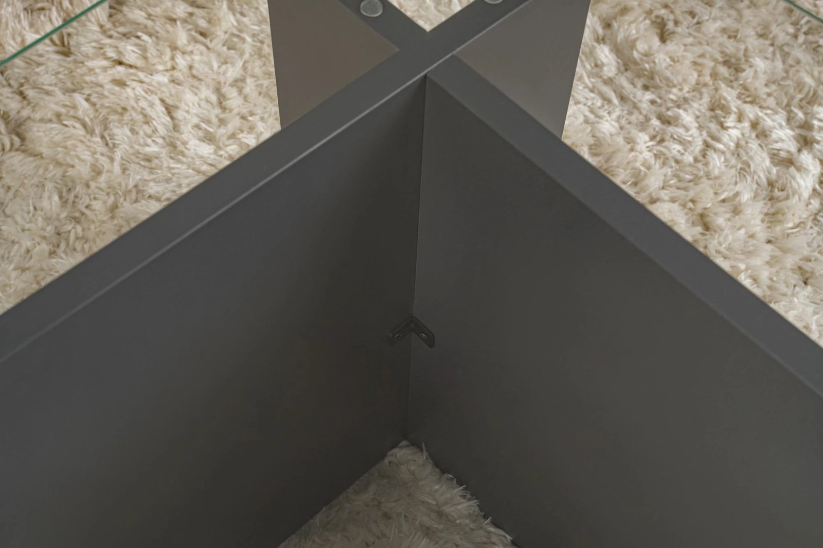 Tavolinë kafeje Nordure, xham, antracit Tavolinë kafeje Nordure, xham, antracit