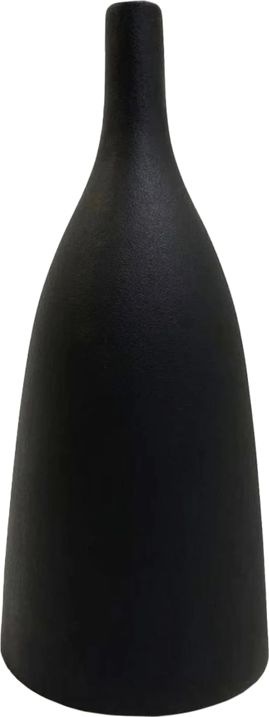 Dekor tavoline qeramike GALAD FH4635.02, ngjyrë e zezë mat, Φ14x33.5H cm