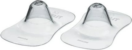 Mbrojtëse thithash, Avent, 15 mm (S), transparent, set 2 copë