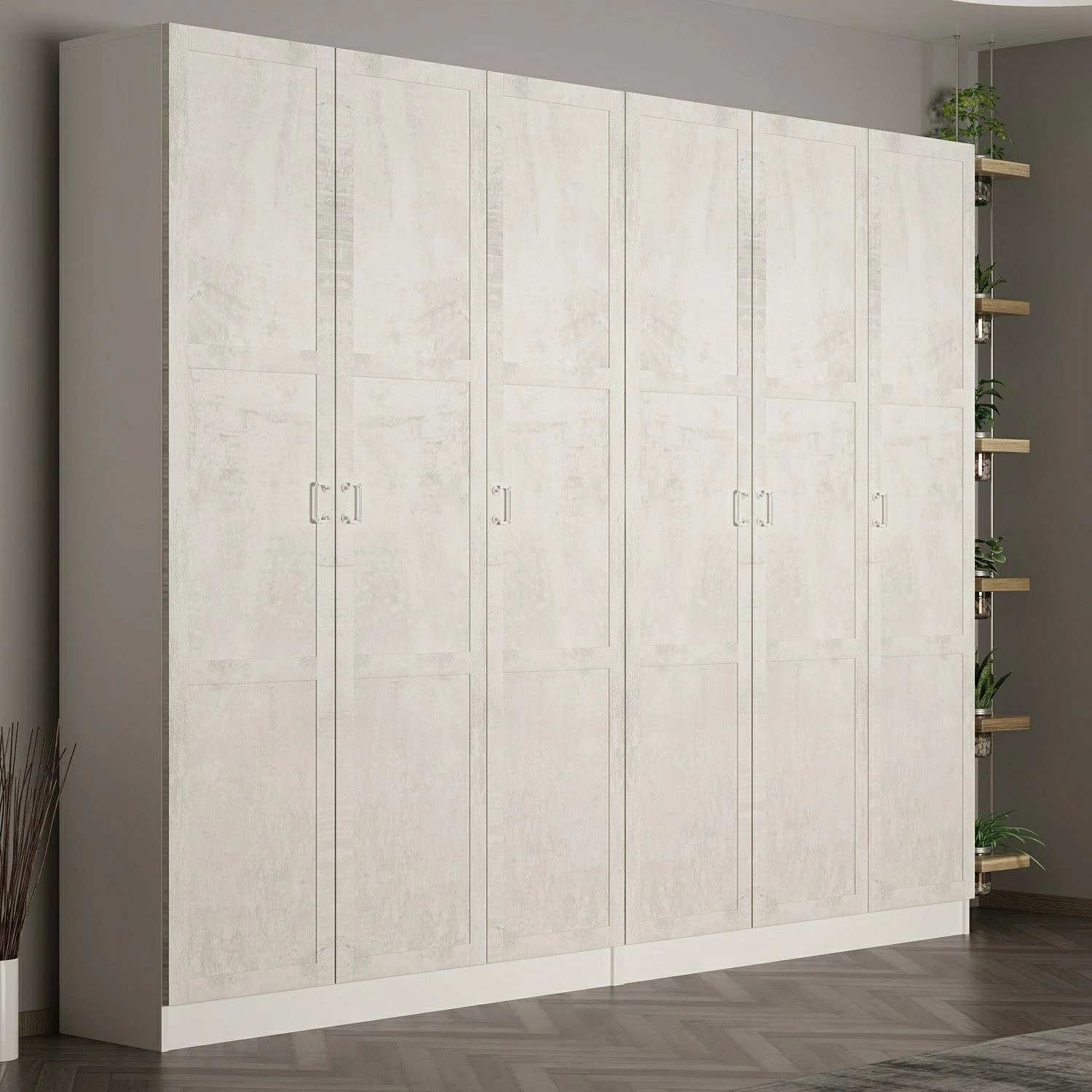 Stendë korridori Skye Decor, Noah, e bardhë, 270x210x35cm, 6 pjesë