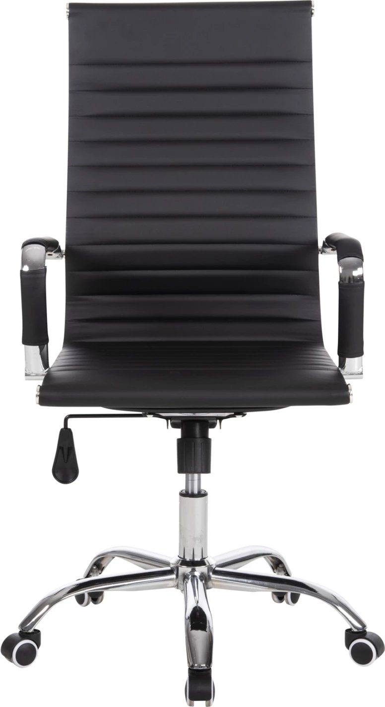 Karrige menaxheri për zyre BOSS FH1059.31, ngjyrë e zezë, PU-metal krom, 54x57x110H cm.