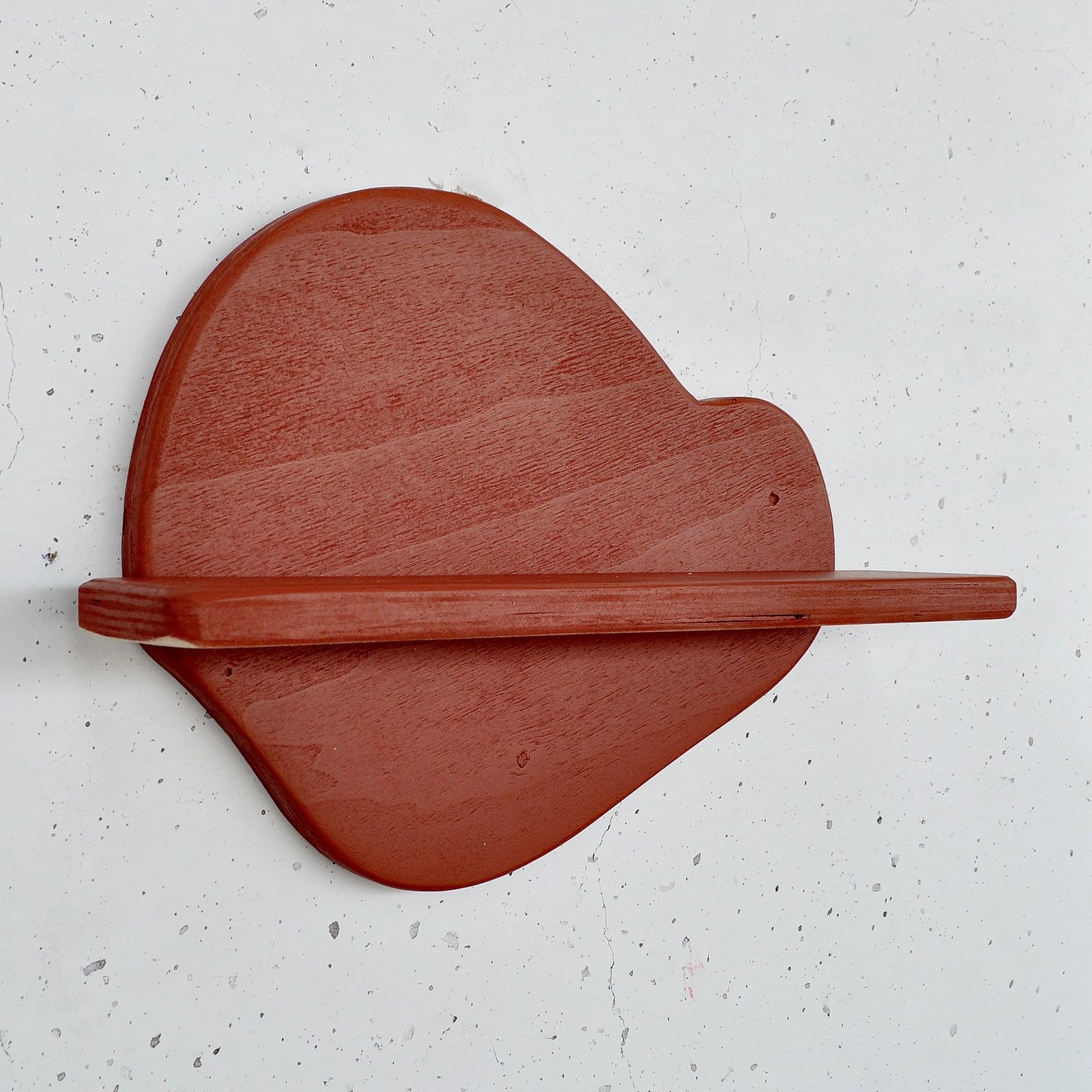 Raft dekorativ prej druri për mur, ngjyrë portokalli, Skye Decor, Meh225