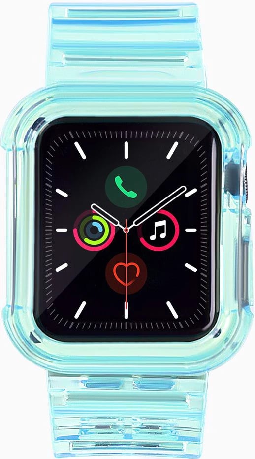 Rrip dhe mbështjellës Hurtel për Apple Watch 42mm, TPU, Blu Rrip dhe mbështjellës Hurtel për Apple Watch 42mm, TPU, Blu