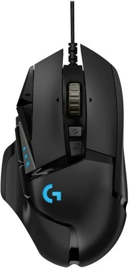 Maus lojrash Logitech G502 HERO USB 25,600 DPI 11 butona peshë e rregullueshme RGB 910-005470 zi