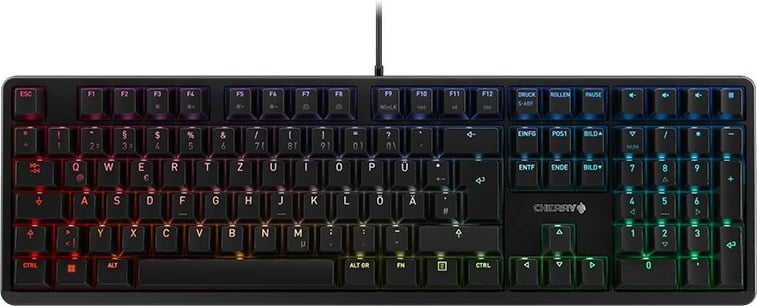Tastierë mekanike Cherry G80-3000N RGB, USB, QWERTZ, LED RGB, e zezë